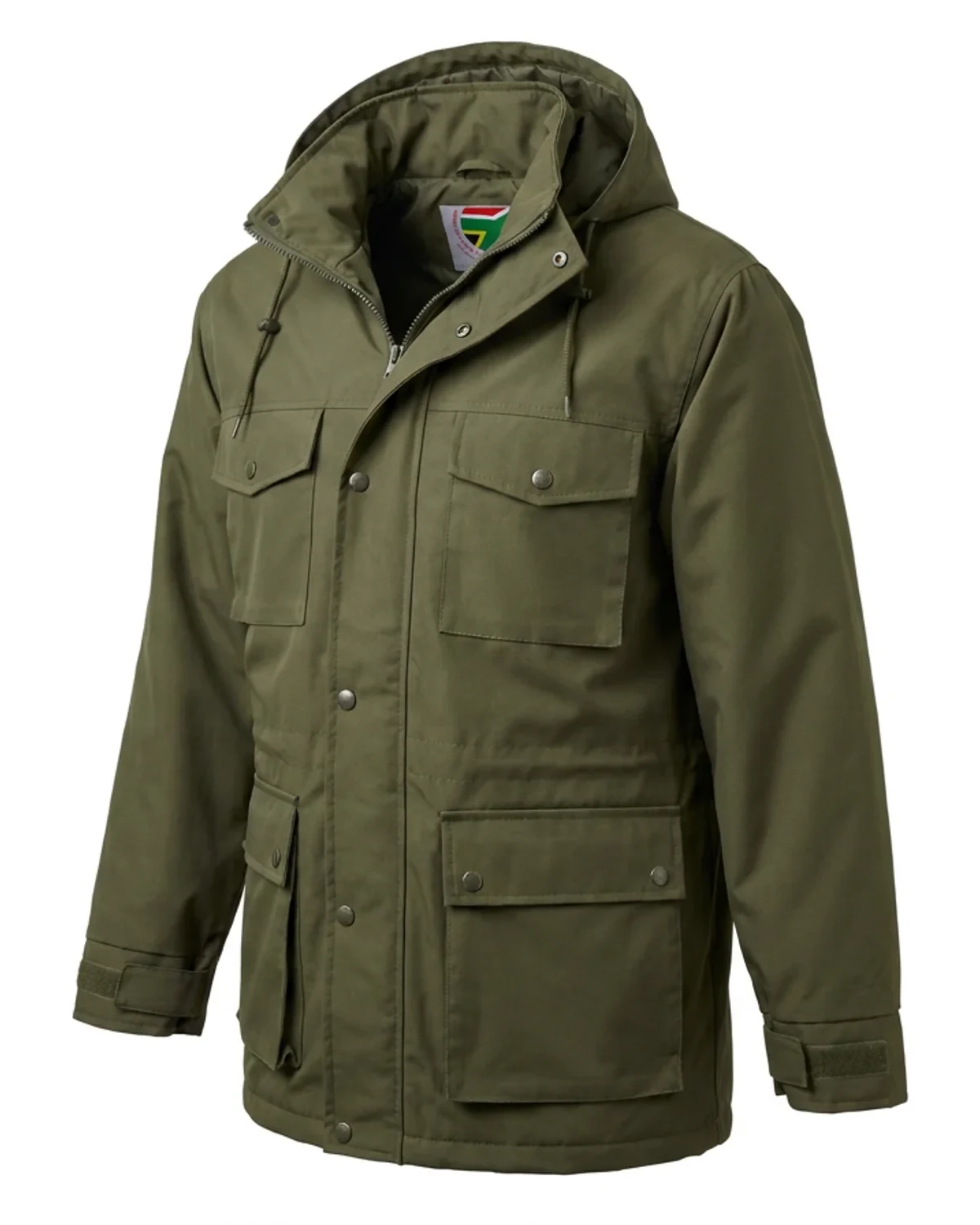 Olive Core Range Parka - Waterproof Oxford Nylon with Hood & Pockets