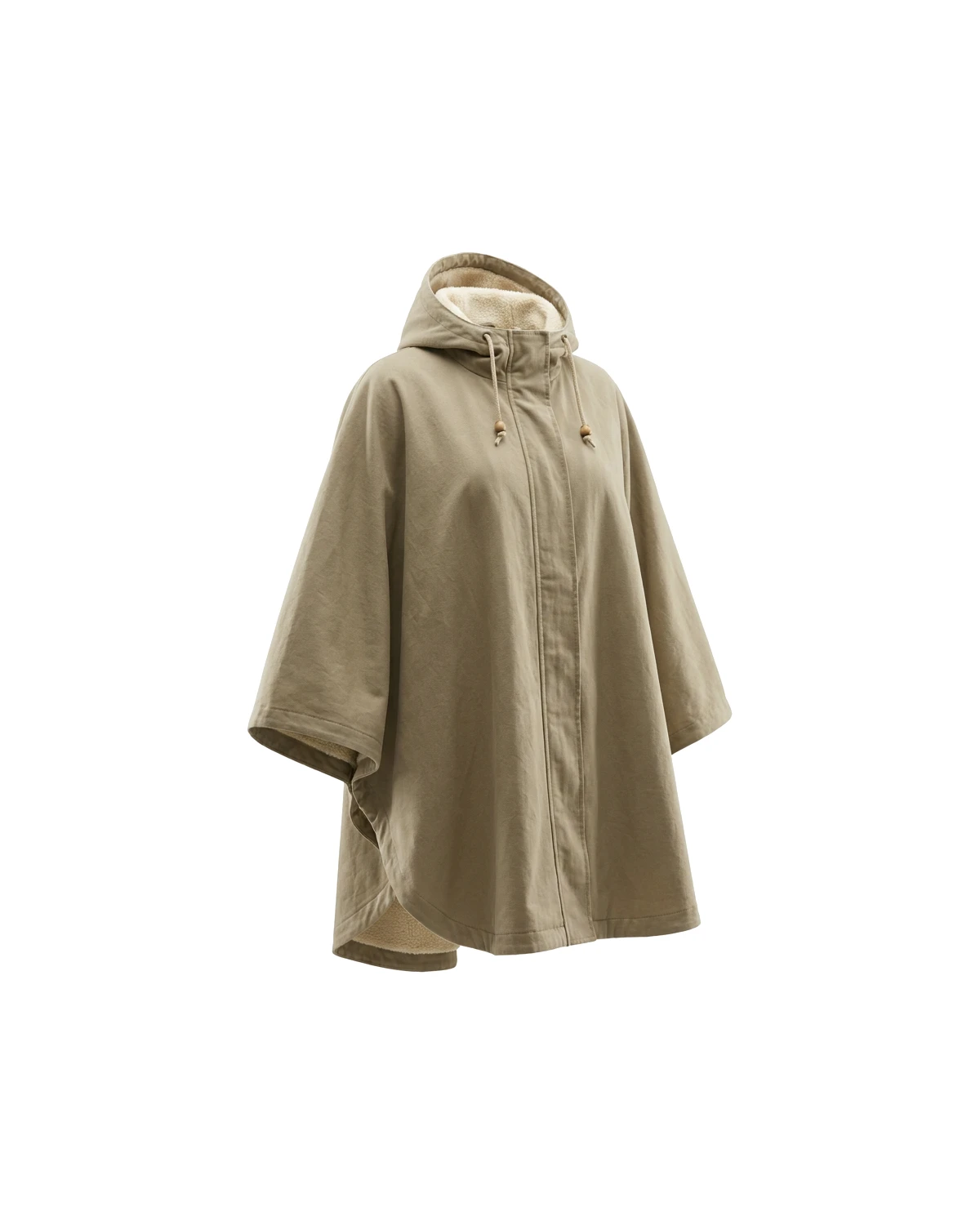 Safari Poncho - Closed Neck Polar Fleece Lined (Knee Length)