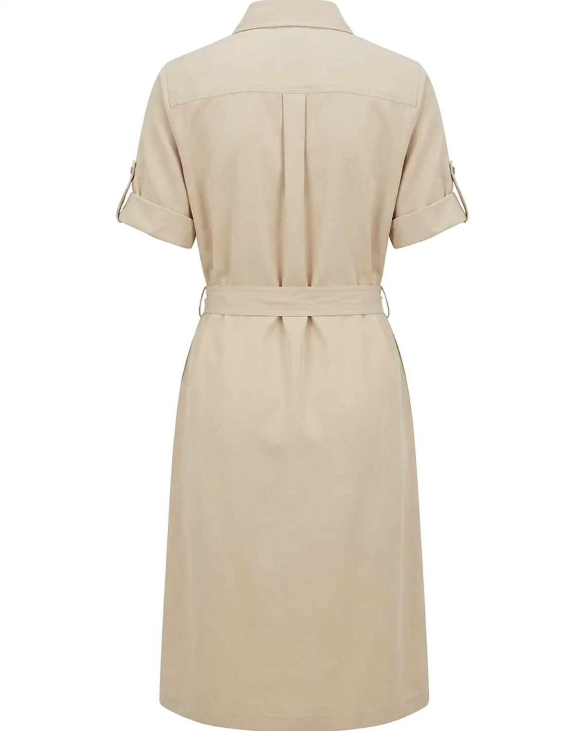 Ladies Button-Down Front of House Dress (Self-Fabric Belt)