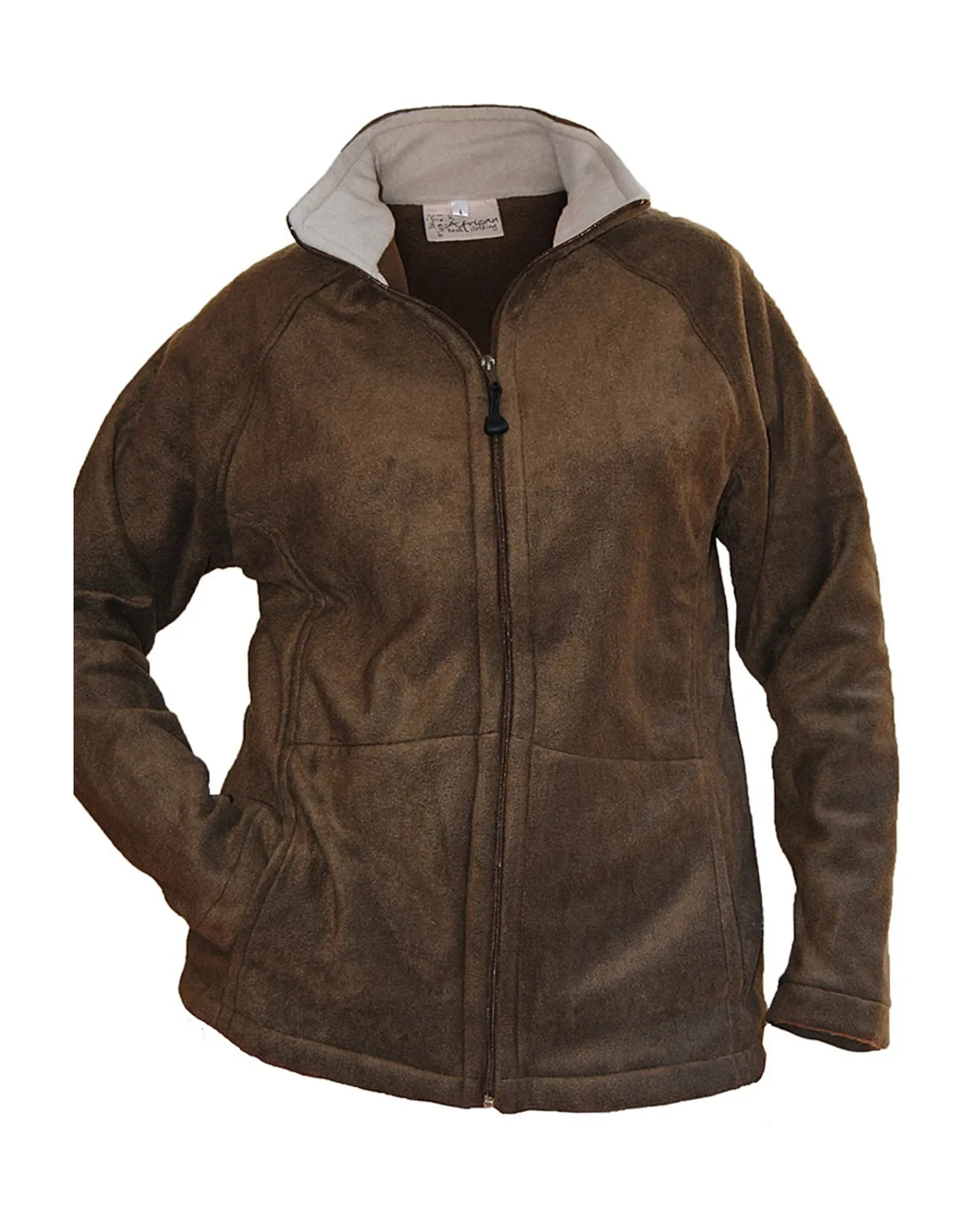 Ladies Polar Fleece Top With Pockets: Long-Sleeve